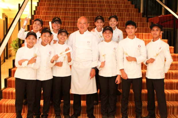 The second batch of Youth with a Future scholars with Enderun Colleges’ Culinary Head Chef Cheong Yan See