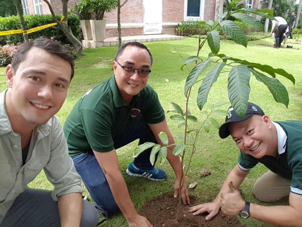 Enderun's Sustainability Department, from left to right: Bryan McClelland, Mark Jose, Macky Maceda