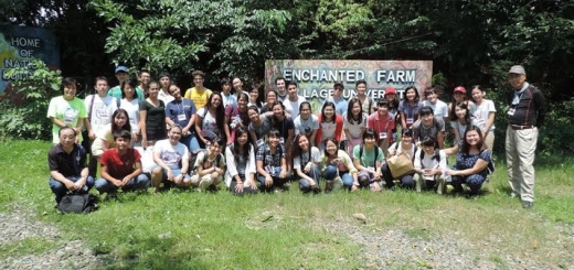 LP members at the GK Enchanted Farm with their counterparts from Mikunigaoka High School