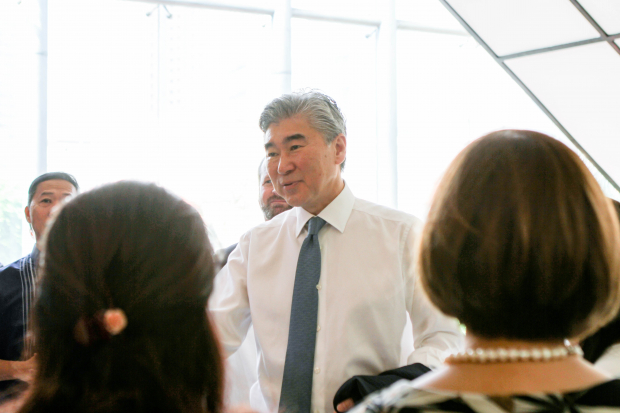 U.S. Ambassador to the Philippines Sung Kim arrives in Enderun
